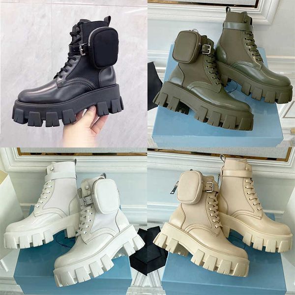 

men women designer rois boots ankle martin boots and nylon boot military inspired combat boots nylon bouch attached to the ankle platform he, Black