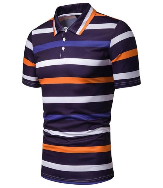 

short sleeve stripe print shirt men casual brand slim fit shirts men039s clothing casual shirt3834020, White;black