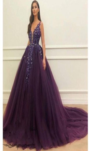 

princess purple ball gown quinceanera dresses v neck luxury crystals lace tulle sweet 16 dress arabic prom dress evening wear5835957, Black;red