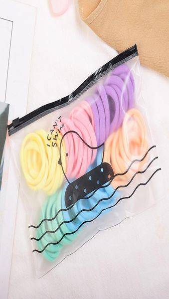 

45cm girls scrunchies elastic hair band kids hair accessories for girl tie baby ring rope headwear 392 u27639485, Slivery;white