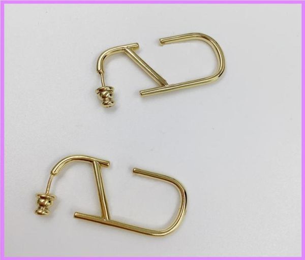 

21ss simplicity earring womens designer letter earrings mens for gifts designers jewelry gold color concise fashion ear studs d2194239137, Golden;silver