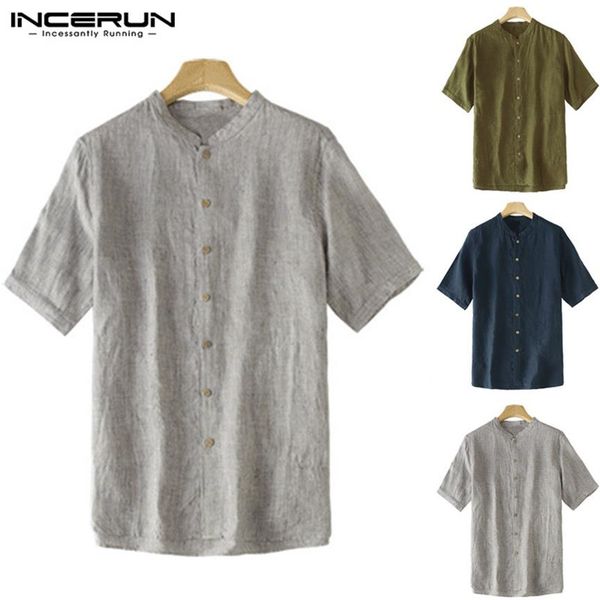 

plus size s-5xl fashion plain shirts mens dress man clothing summer tee short sleeve loose fit button down camisa hombre289r, White;black