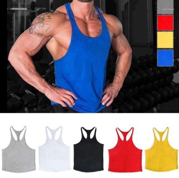

gym singlets men039s tank for bodybuilding and fitness stringer sports17337801, White;black