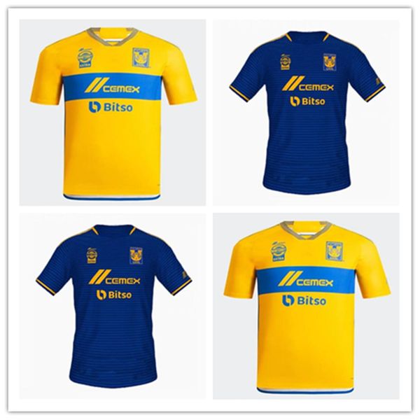 

la liga mx 2023 2024 tigers jersey gignac nico soteldo s.cordovthauvin uanl home and away third 23 24 football boys' clothing, Black;yellow