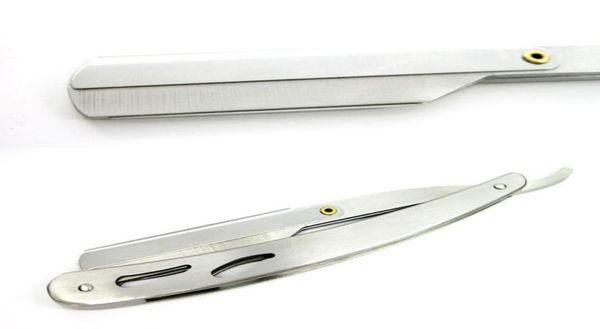 

2pcslot barber straight edge razors blade stainless steel folding shaving knife3798904