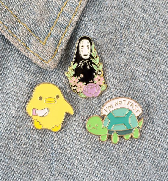 

brooch pin for women brooches pins men man flowers chick tortoise enamel custom shirt lapel bag childhood badge cartoon jewelry gi6817620, Gray