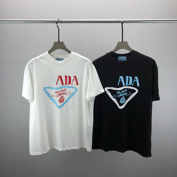 

men's plus tees & polos round neck embroidered and printed polar style summer wear with street pure cotton t-shirts 428, Black