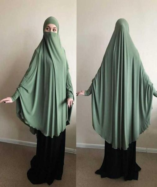 

ethnic clothing muslim long khimar ramadan formal prayer garment hijab women niqab burka islamic arab namaz musulman eid jilbab dj6040971, Red