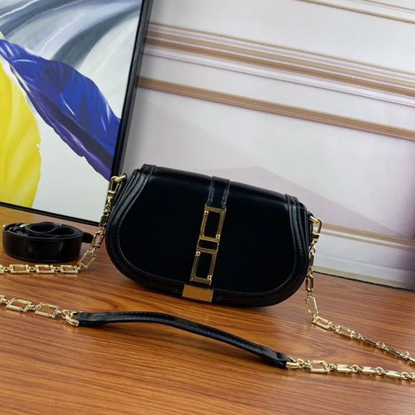 

luxurys chain crossbody bag flap shoulder bags women greca plain handbag purse genuine leather fashion letter magnetic hasp two detachable s