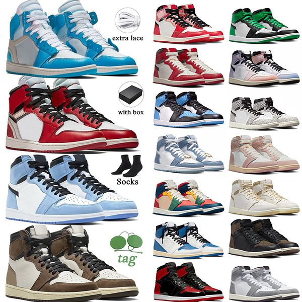 

high og chicago lost and found basketball shoes retros 1s women men jumpman 1 university blue denim mid space jam next chapter spiders-verse