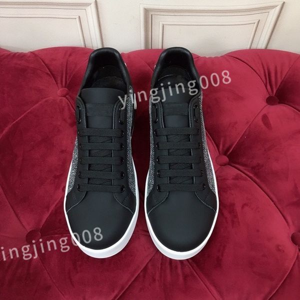 

2023 new luxury designer casual shoes white black fashion mens leather breathable shoe open low sports sneakers hc210801