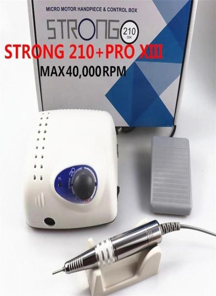 

strong 210 pro xiii nail drill 65w 35000 machine cutters manicure electric milling polish file 2202248498054