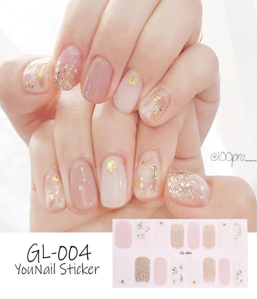 

factory glitter series powder sequins fashion nail art stickers collection manicure diy nail polish strips wraps for party decor8521522, Black