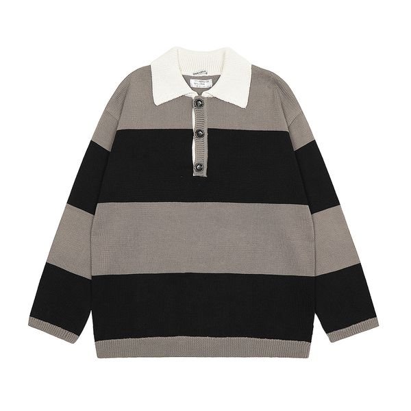 

striped pullover sweaters streetwear baggy knitted clothes oversized