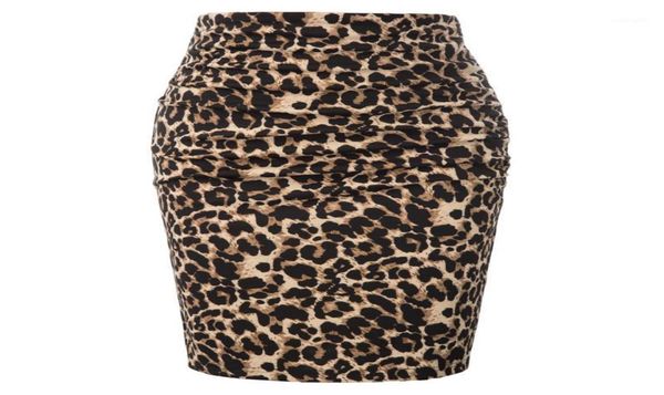 

skirts women leopard pattern pencil skirt ladies ruched front vintage hipswrapped bodycon offic lady midlength skirt11501918, Black