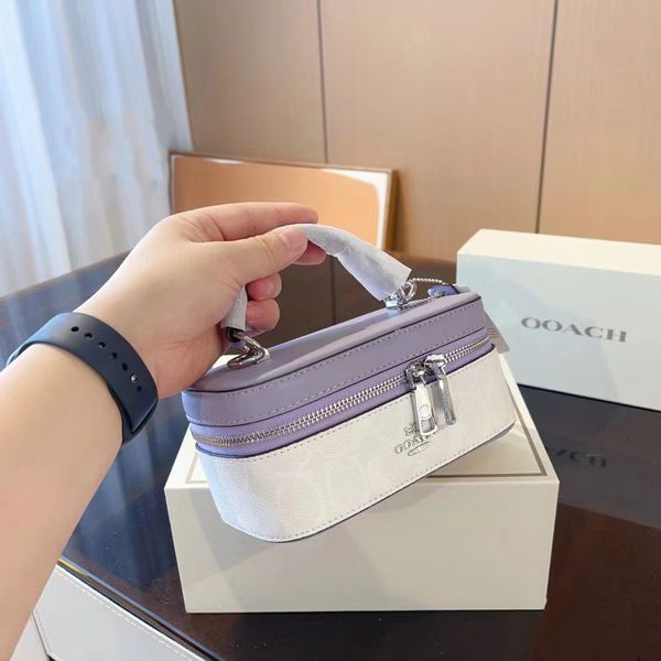 

trunk box lunch luxury designer makeup bags womens fashion totes handbag toiletry wash cross body shoulder bags genuine leather city cosmeti