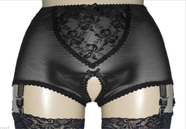 

women lace garters seamless panties garter belt 6 wide straps vintage metal buckles belt for stocking wedding lingerie3696543, White