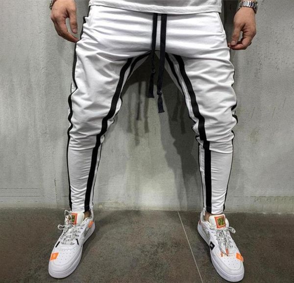 

mens pants cotton mens sportswear pants casual stretch mens fitness trousers tight sports pants trousers jogger3270473, Black