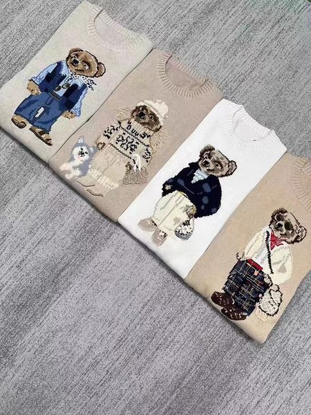 

us polos ladies knitted sweater - american bear sweater winter fashionable cotton pullover, White;black