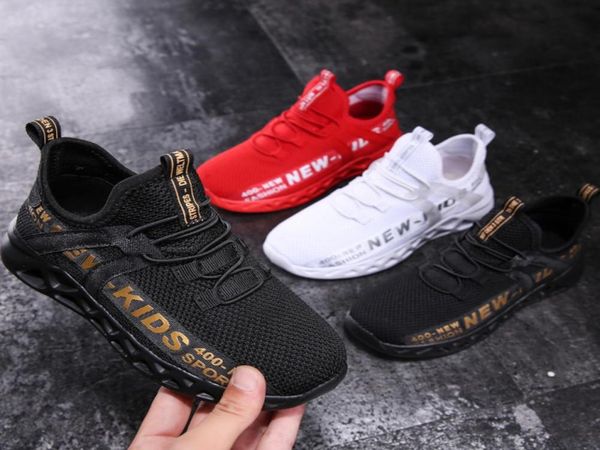 

2020 casual sneakers kids children shoes for boys girls air mesh breathable rubber children casual sneakers kids sports shoes lj203084218, Black