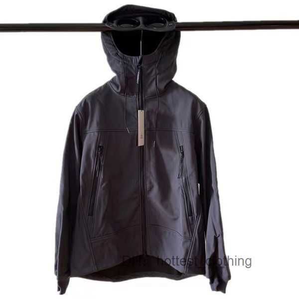 

cp jacket men's sweatshirts hooded loose windproof storm fashion hoodie zip coat men q02a# 2 rc7k, Black;brown