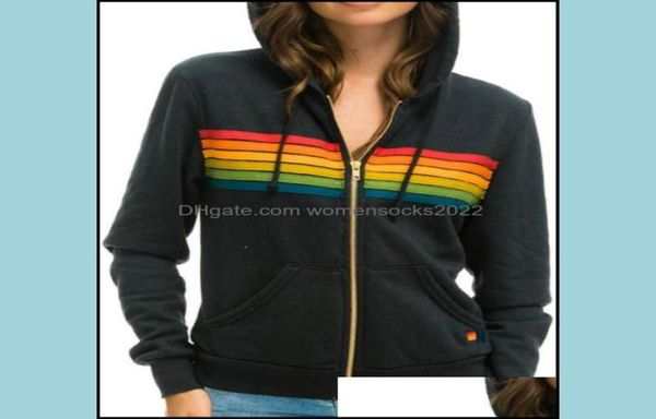 

women039s hoodies sweatshirts womens hoodies sweatshirts women fashion hoodie oversized rainbow stripe long sleeve sweatshirt z4134249, Black