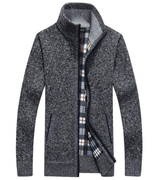 

men039s sweaters mens sweater cardigan stand collar long sleeve fit jacket zipper solid color loose4577600, White;black