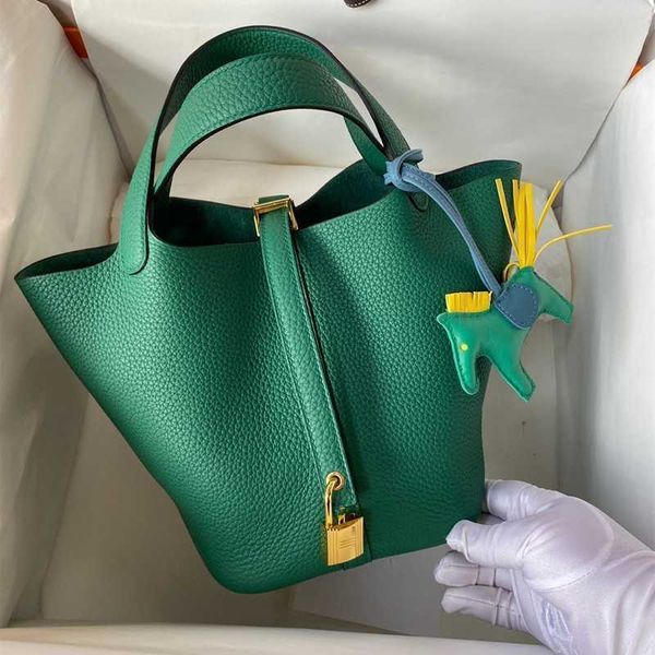 

authentic totes picotin women's luxury bags high order handmade wax line h home vegetable basket tc cow leather leisure high-end portab