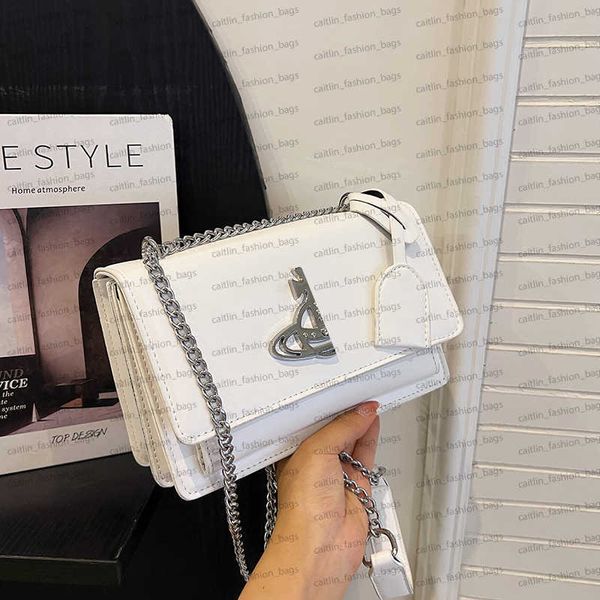 

niche designer bag women's 2023 new vivienenbags shoulder bag texture patent leather versatile armpit bag caitlin_fashion_bags