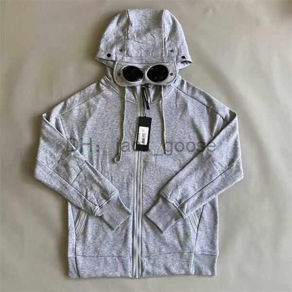 

men's hoodies sweatshirts cp hooded jackets windproof storm cardigan overcoat fashion company hoodie zip fleece lined coat men 2 r141, Black