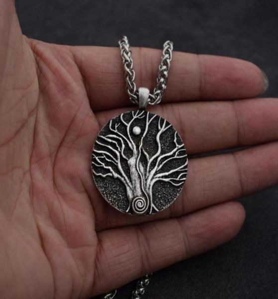 

chains original tree of life runes pendant necklace nordic talisman67882904470541, Silver