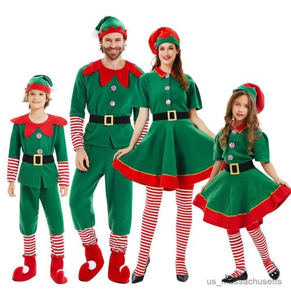 

family matching outfits boys christmas come girls green dress for kids family matching outfits cosplay clothing sets r230811, Blue