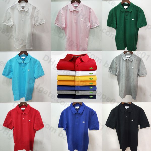 

2023 mens designer polos brand small horse crocodile embroidery clothing men fabric letter polo t-shirt collar casual t-shirt tee shirt, White;black
