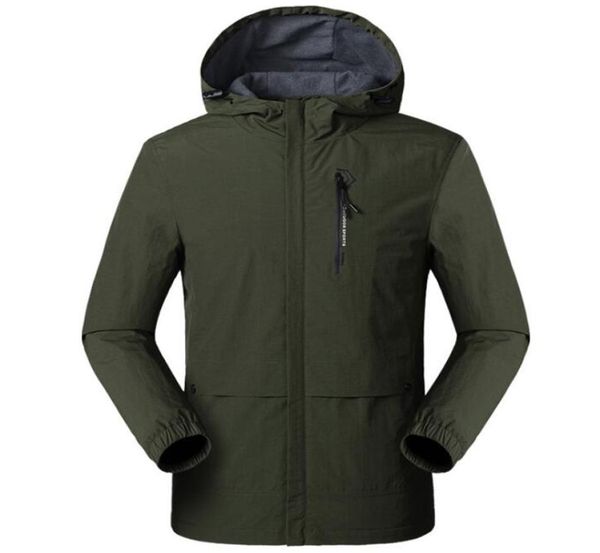

new jacket men spring autumn thin singlelayer fleece waterproof casual clothing mens outwear breathable windproof rain jackets2082923, Black;brown