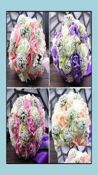 

wedding flowers party supplies events five colors bridal bouquet 30 handmade pe roses buque de noiva bouquets pristian zouboutin d8091089
