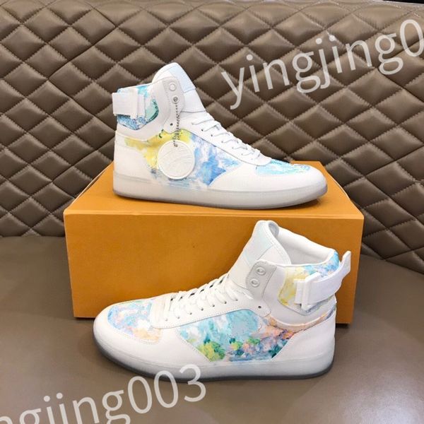 

2023 new luxury designer sneaker virgil trainer casual shoes calfskin leather white blue letter overlays platform low sneakers size 39-45 rd, Black