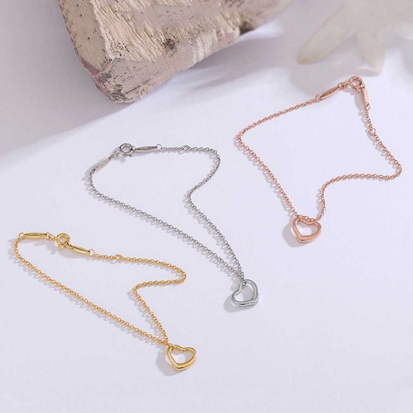 

Luxury Tiff fashion brand jewelry T Jia Di Bracelet Boutique Jewelry Valentine's Day Gift Heart Card Handicraft high quality personality accessories