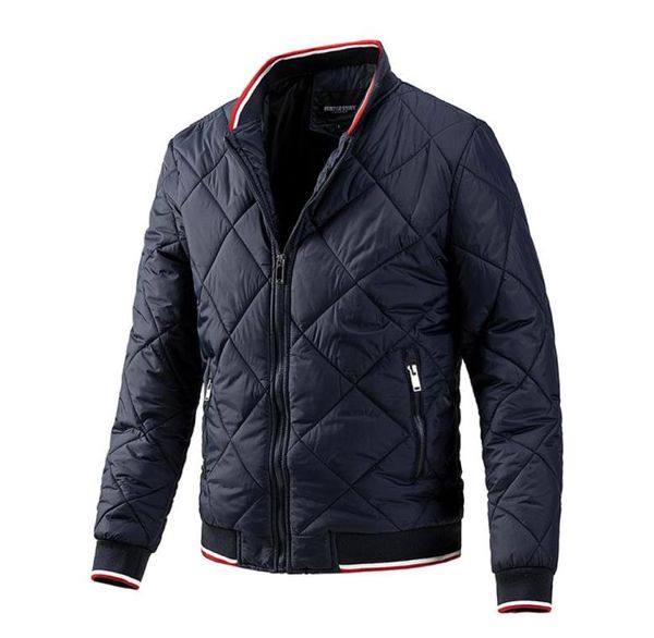 

winter jacket men windbreaker coat padded warm zip up baseball collar outerwear mens autumn casual streetwear bomber jackets 4xl 59194017, Black;brown