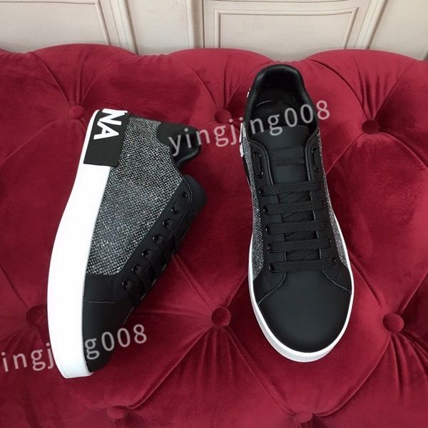 

new luxury designer casual shoes white black fashion mens leather breathable shoe open low sports sneakers hc210801