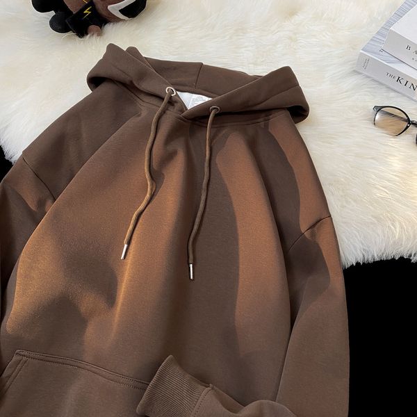 

mens hoodies sweatshirts hybskr men woman fashion solid color autumn winter hip hop hoody street brand casual 230810, Black