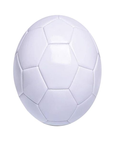 

white size 5 pvc football for children toy match training soccer ball diy signaturepainting ball4672894