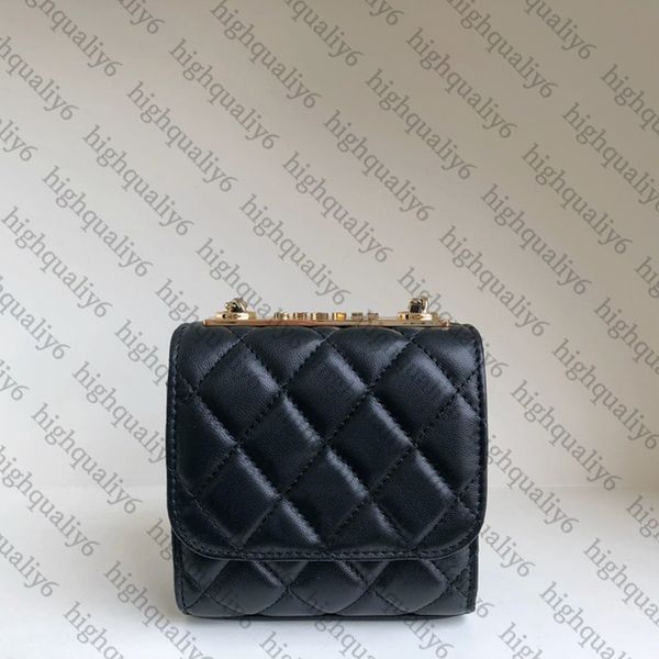 

mini flip bag cc10a mirror quality lambskin shoulder bag designer chain bag exquisite packaging