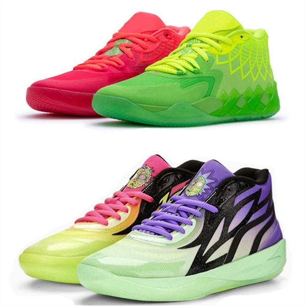 

kids lamelo ball mb01 mb02 rick morty shoes grade school basketball shoes for sale sport shoe trainner sneakers us4-us12 mxci