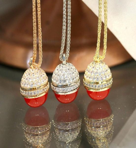

europe america fashion style lady women engraved letter 18k gold chain necklace with chalcedony diamond rotating round ball pendan4382856, Silver