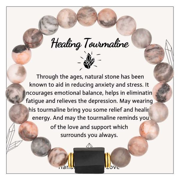 

tourmaline bracelet healing crystal for women natural stone beaded bracelets, Golden;silver