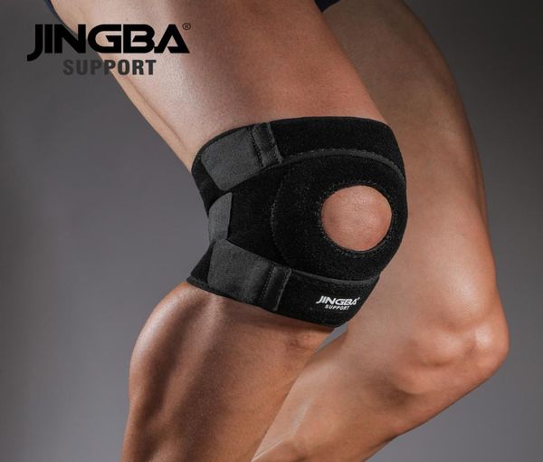 

jingba support knee pad volleyball knee support sports outdoor basketball antifall protector brace rodillera deportiva5309671, Black;gray