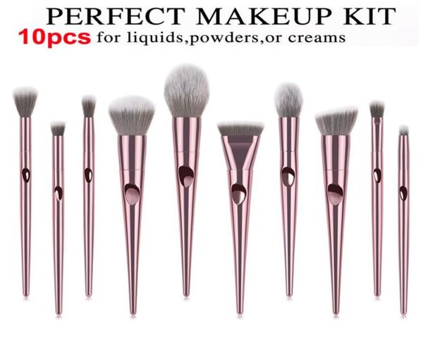 

wet and wild brushes set 10pcs rose gold makeup brush eyeshadow powder contour brush kits beauty cosmetics tools brushes foundatio3277249