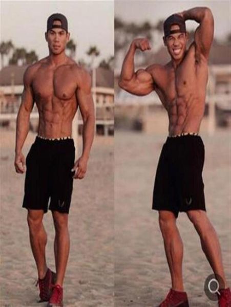 

2019 summer shorts men fashion brand breathable male casual shorts comfortable plus size fitness mens bodybuilding shorts318s8653213, White;black