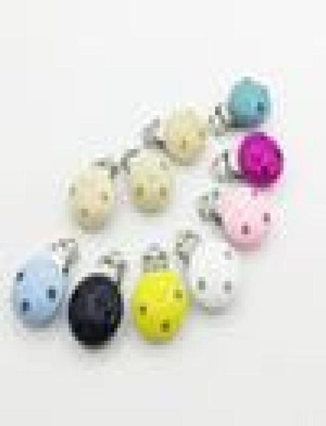 

20 pacifier chain clip pacifier clip wooden clip selectable silicone teething beads suspender clip round and holder9026152, Silver