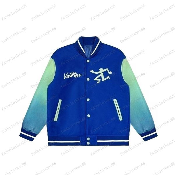 

designer mens varsity jacket baseball coat fashion womens letterman jackets embroiderd letter jacket single breasted couples men's clo, Black;brown